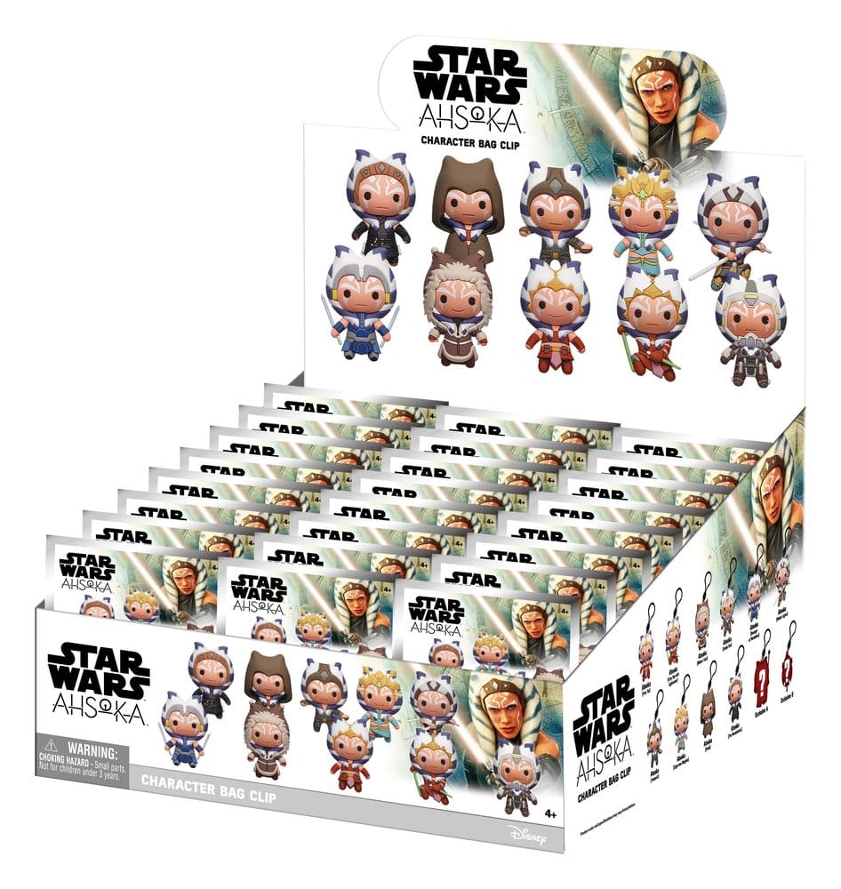 Star Wars Ahsoka 3D PVC-Taschenanhänger Serie 1 Blind Bag Display (24) Image 1