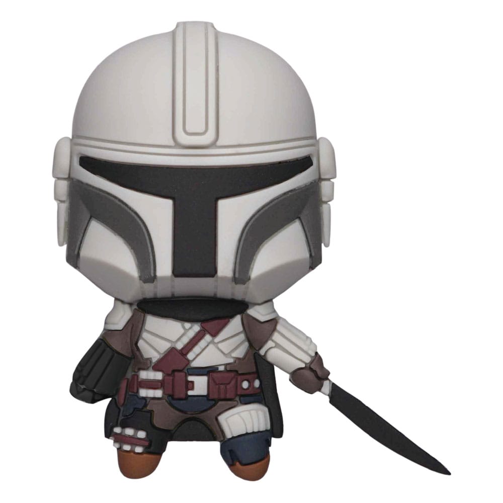 Star Wars The Mandalorian 3D Magnet Mando with Darksaber Image