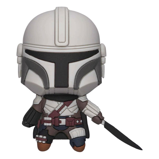 Star Wars The Mandalorian 3D Magnet Mando with Darksaber Image