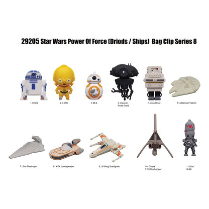 Star Wars PVC-Taschenanhänger Series 8 Power Of Force Display (24) Image 1