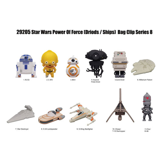 Star Wars PVC-Taschenanhänger Series 8 Power Of Force Display (24) Image 1