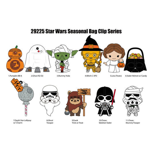 Star Wars 3D PVC-Taschenanhänger Halloween Display (24) Image 1