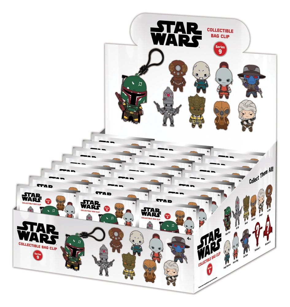 Star Wars Most Wanted Bounty Hunters 3D PVC-Taschenanhänger Serie 1 Display (24) Image 1