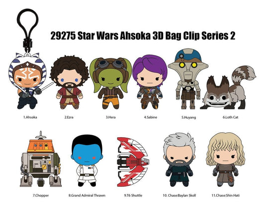 Star Wars Ahsoka 3D PVC-Taschenanhänger Serie 2 Blind Bag Display (24) Image
