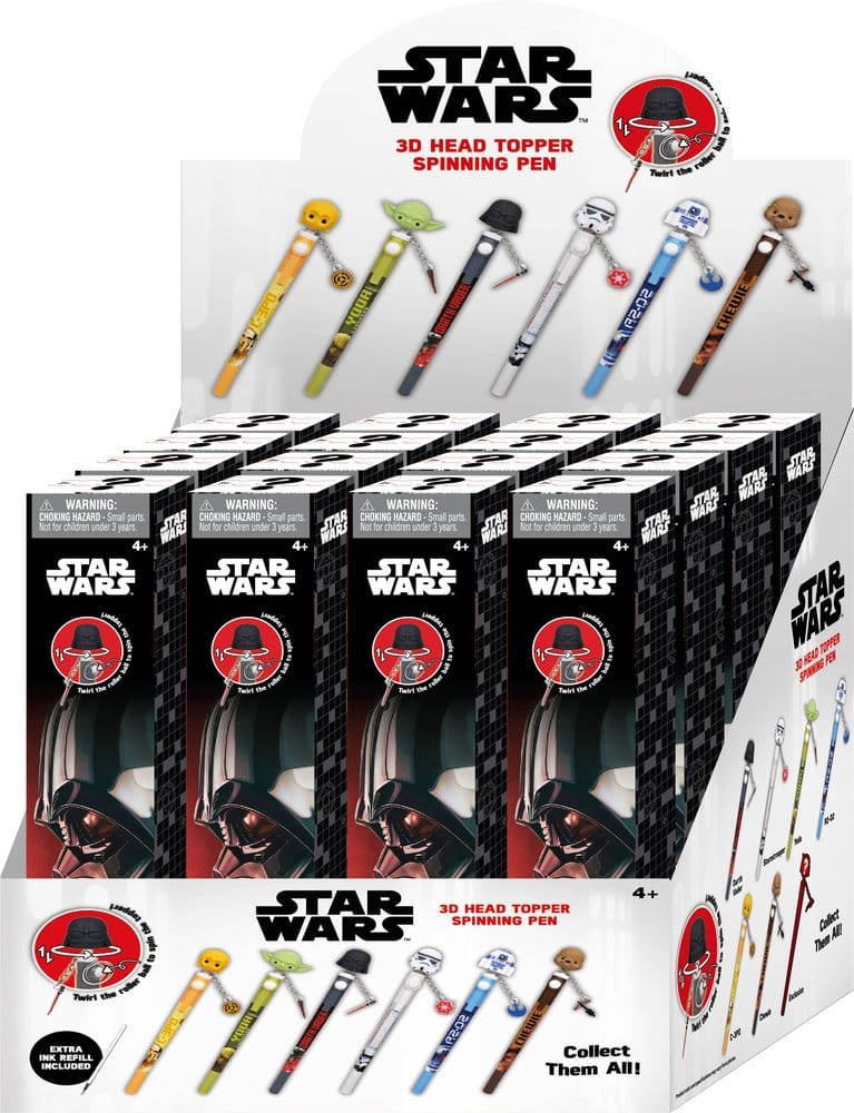 Star Wars 3D Head Topper Spinning Pen Display (16) Image 1