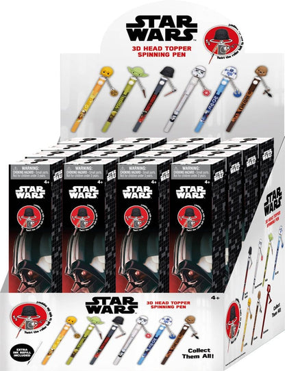Star Wars 3D Head Topper Spinning Pen Display (16) Image 1
