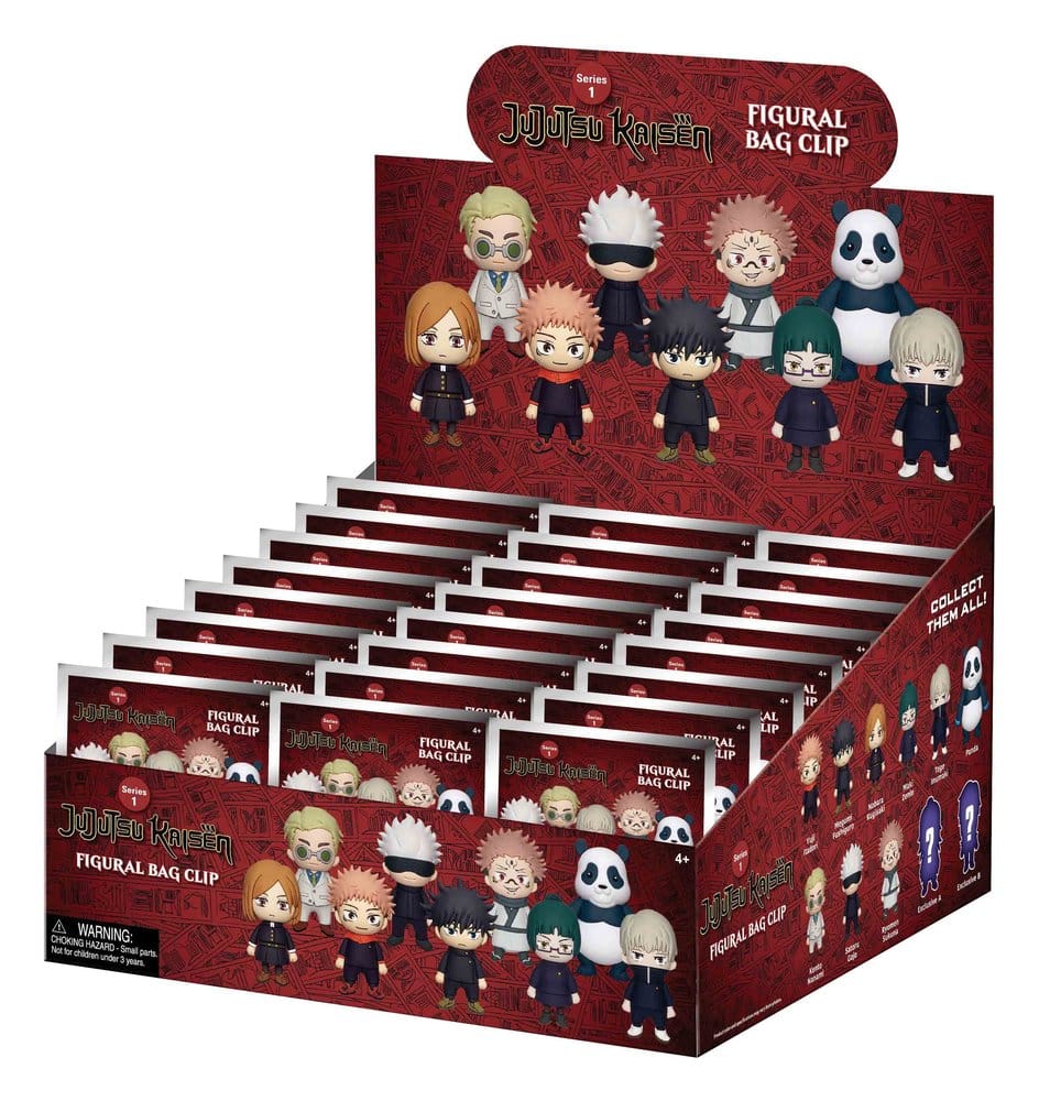 Jujutsu Kaisen 3D PVC-Taschenanhänger Serie 1 Display (24) Image 1