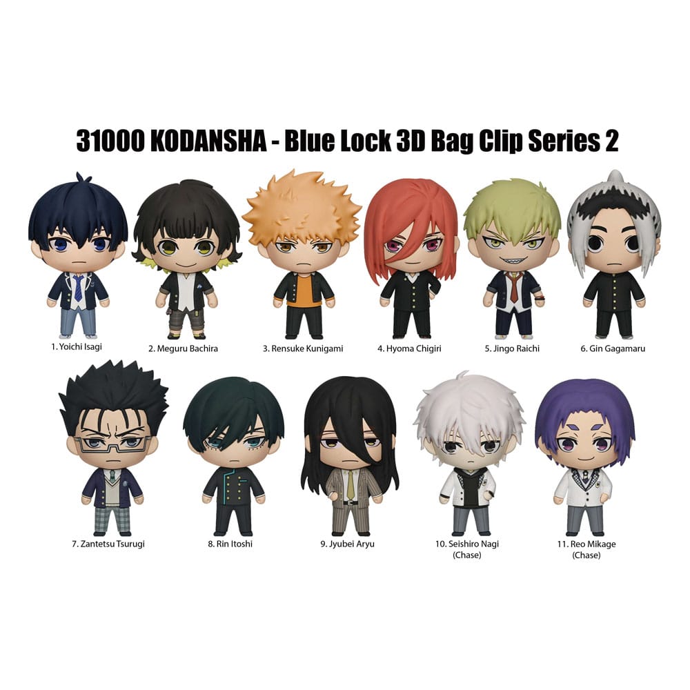 Blue Lock 3D PVC-Taschenanhänger Serie 2 Display  (24) Image 2