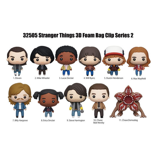 Stranger Things 3D PVC-Taschenanhänger Series 2 Display (24) Image 1