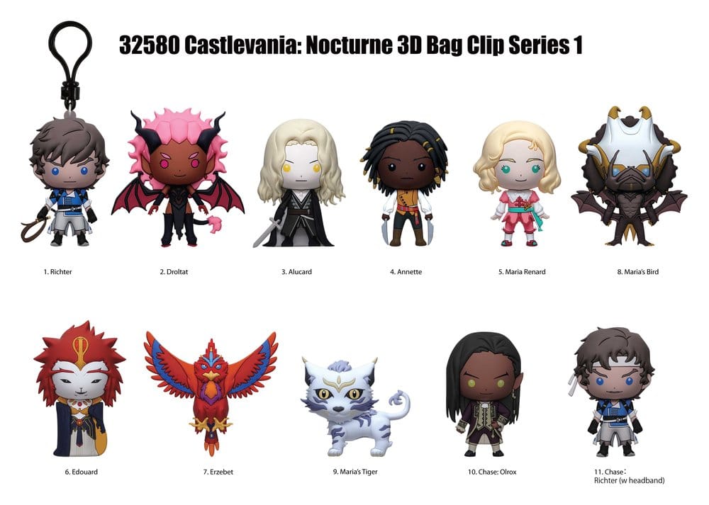Castlevania Nocturne 3D PVC-Taschenanhänger Serie 1 Display (24) Image 3