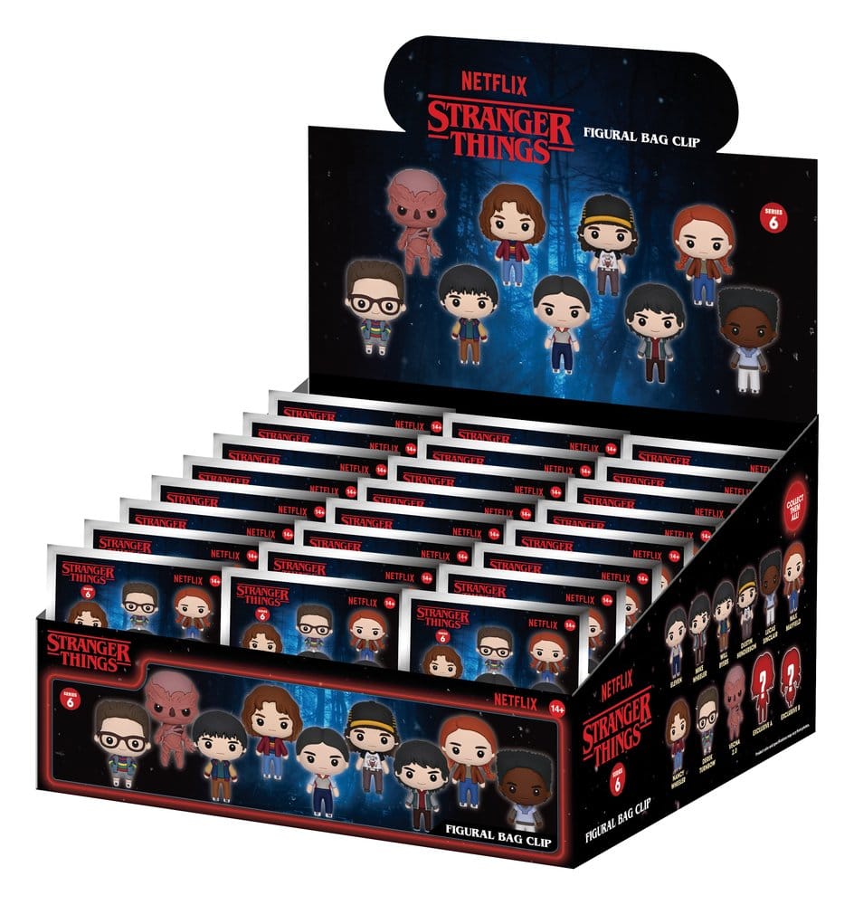 Stranger Things 5 3D PVC-Taschenanhänger Serie 6 Blind Bag Display (24) Image 1