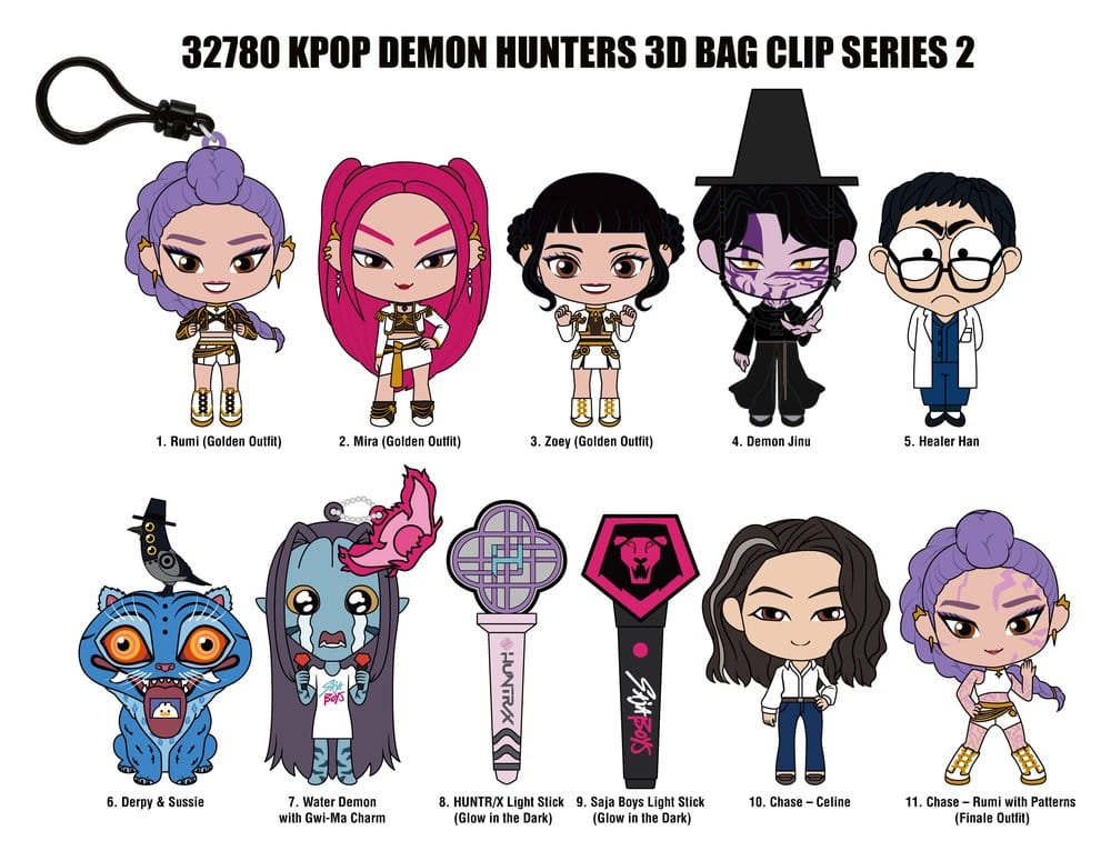 KPop Demon Hunters 3D PVC-Taschenanhänger Serie 2 Display (24) Image 3