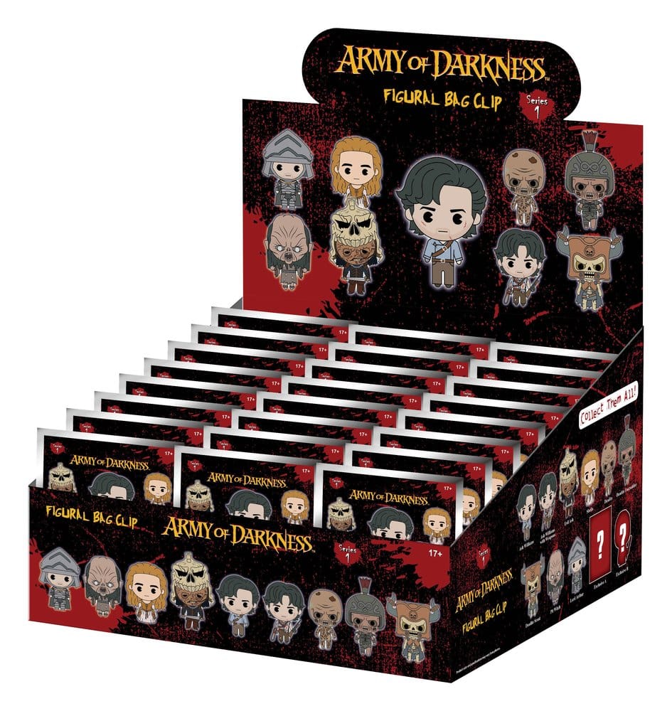 Army of Darkness 3D PVC-Taschenanhänger Serie 1 Blind Bag Display (24) Image 1
