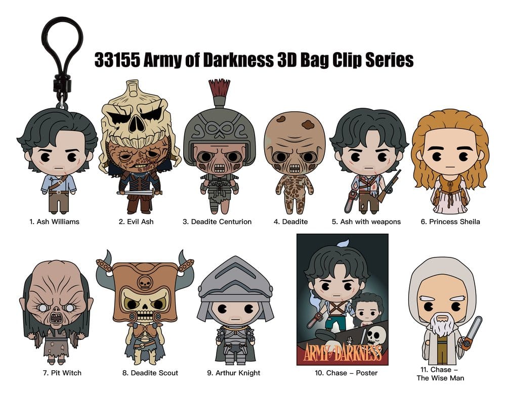 Army of Darkness 3D PVC-Taschenanhänger Serie 1 Blind Bag Display (24) Image 2