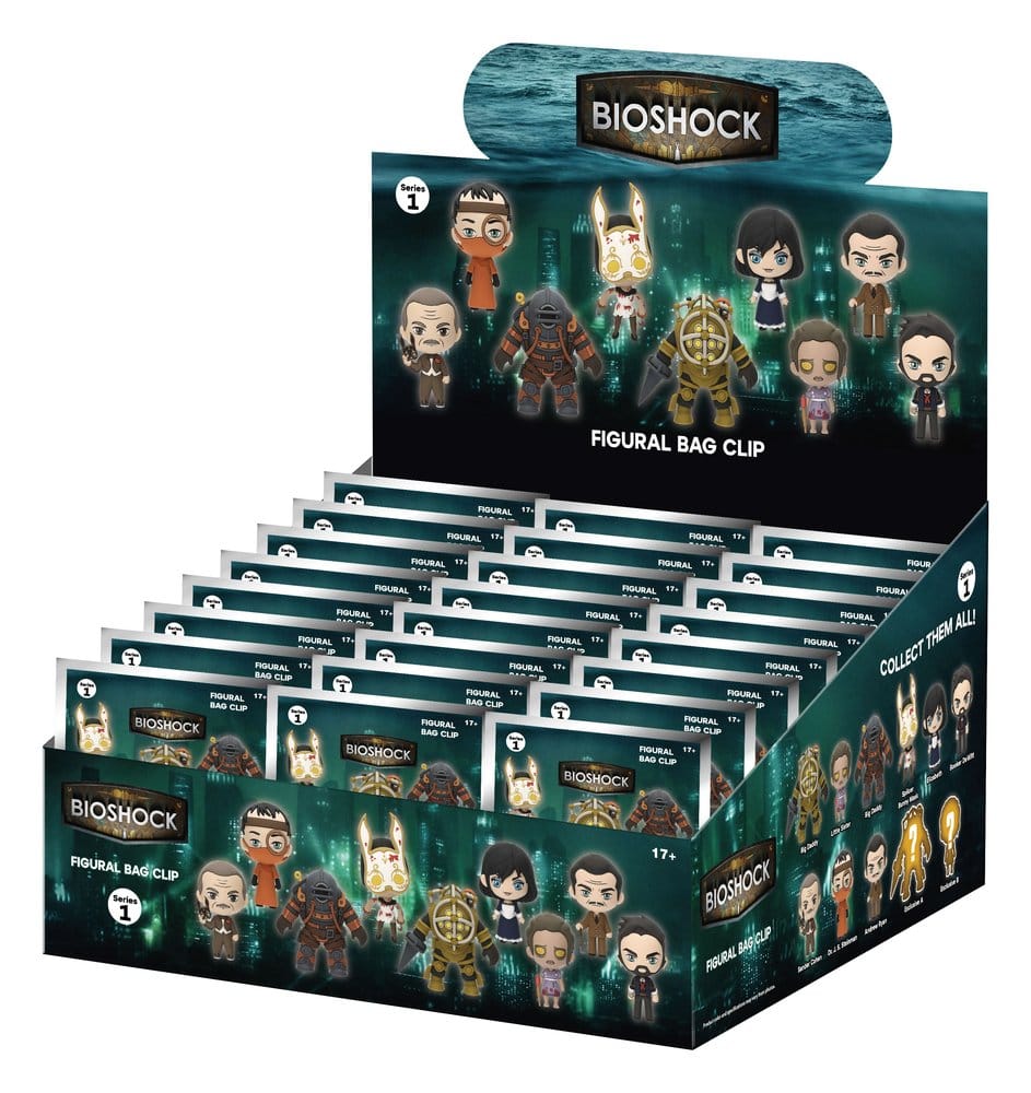 BioShock 3D PVC-Taschenanhänger Serie 1 Blind Bag Display (24) Image 1