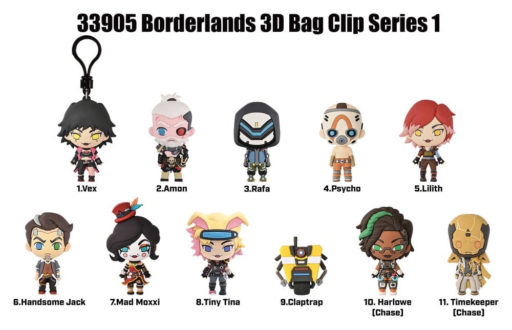 Borderlands 3D PVC-Taschenanhänger Serie 1 Blind Bag Display (24) Image 2