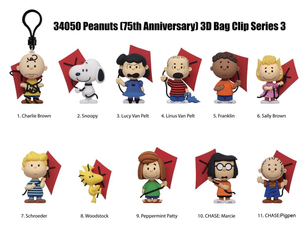 Snoopy 3D PVC-Taschenanhänger Serie 3 Blind Bag Display (24) Image 2
