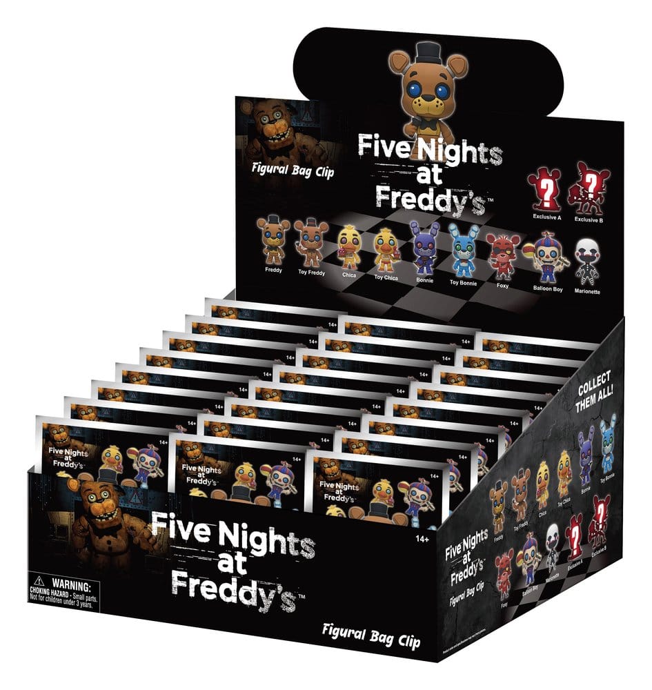 Five Nights at Freddy's 3D PVC-Taschenanhänger Serie 1 Display (24) Image 1
