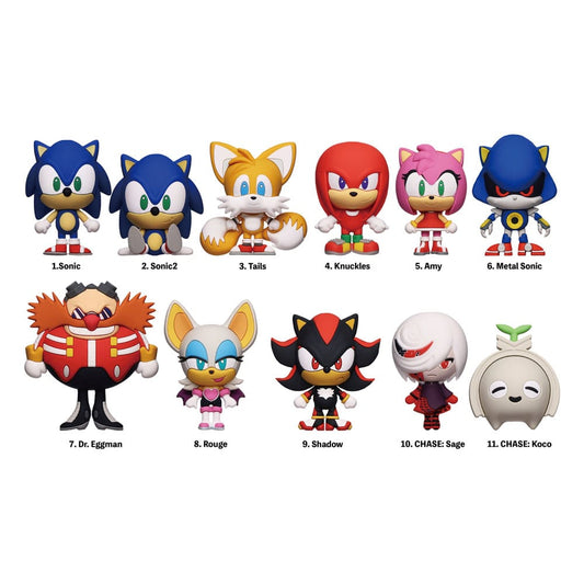 Sonic - The Hedgehog 3D PVC-Taschenanhänger Series 1 Display (24) Image 1