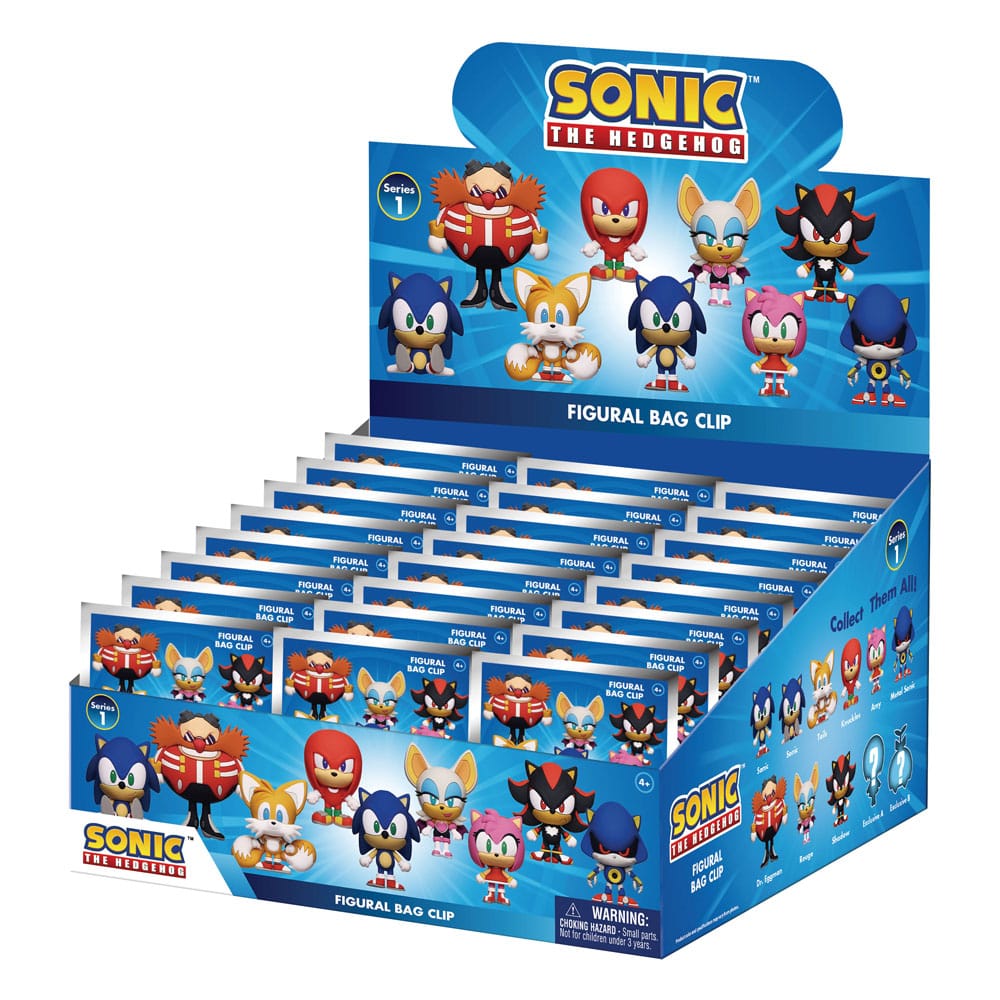 Sonic - The Hedgehog 3D PVC-Taschenanhänger Series 1 Display (24) Image 2