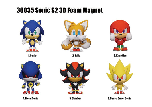 Sonic the Hedgehog Magnete blind pack Series 2 Display (12) Image 1