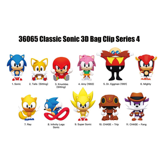 Sonic the Hedgehog PVC-Taschenanhänger Series 4 Display (24) Image 1