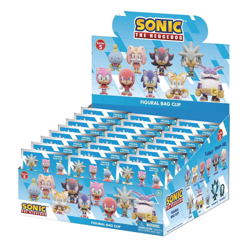Sonic the Hedgehog PVC-Taschenanhänger Flocking Series 5 Display (24) Image 1