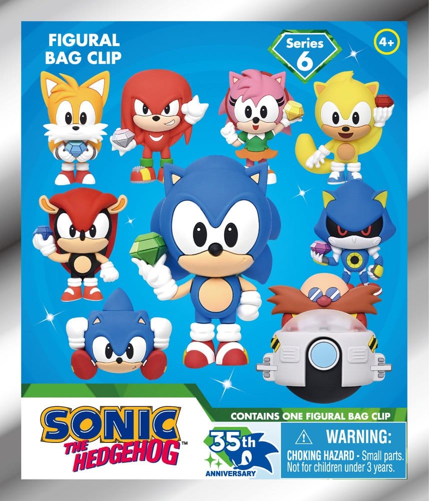 Sonic the Hedgehog 3D PVC-Taschenanhänger Serie 6 Display (24) Image 3