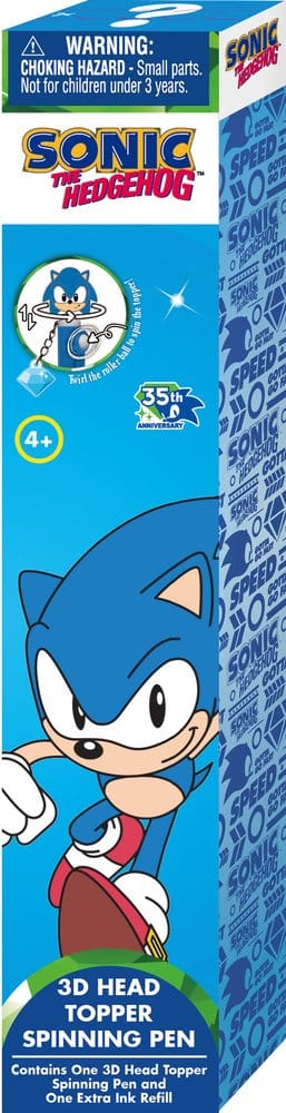 Sonic 3D Head Topper Drehkugelschreiber Display (12) Image 3