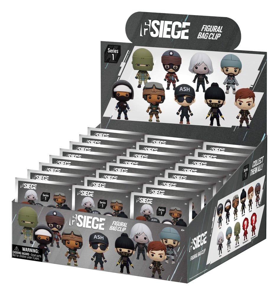 Six Siege 3D PVC-Taschenanhänger Serie 1 Display (24) Image 1