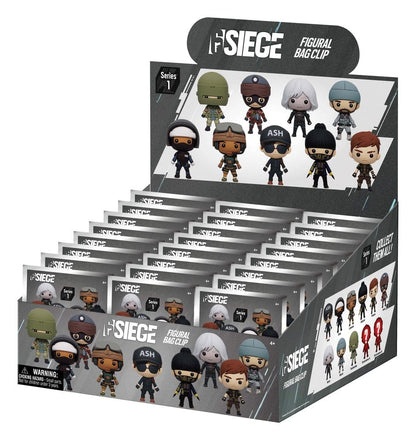 Six Siege 3D PVC-Taschenanhänger Serie 1 Display (24) Image 1