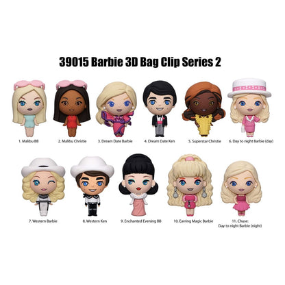 Barbie 3D PVC-Taschenanhänger Serie 2 Display  (24) Image 2