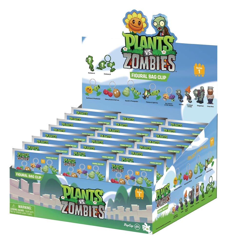 Plants vs. Zombies 3D PVC-Taschenanhänger Serie 1 Display (24) Image 1