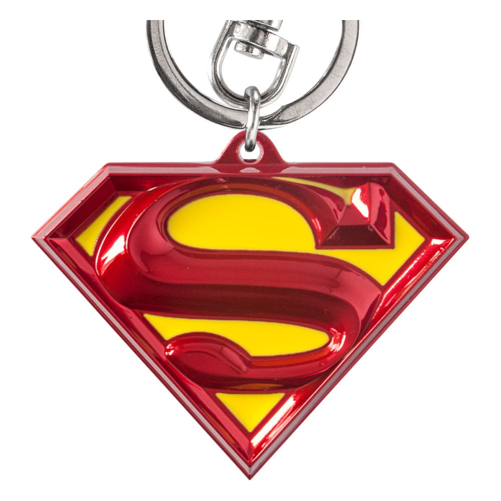 DC Zinn-Schlüsselanhänger Superman Logo bunt Image