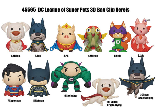 DC Super Pets 3D PVC-Taschenanhänger Series 1 Display (24) Image 2