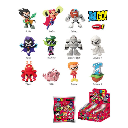 Teen Titans Go! 3D PVC-Taschenanhänger Series 01 Display (24) Image