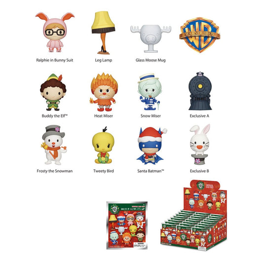Warner Brothers 3D PVC-Taschenanhänger WB Christmas Serie 1 Display (24) Image