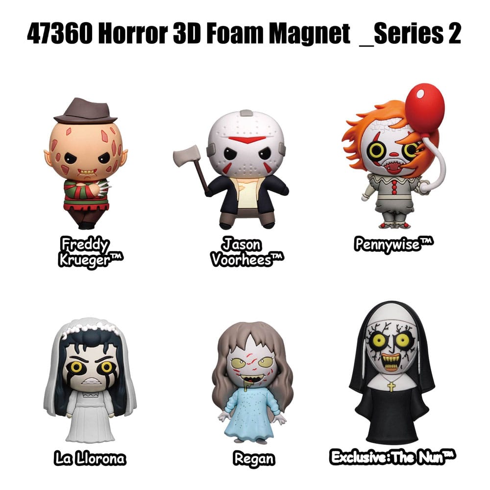 Warner Brother Horror Magnete blind pack Series 2 Display (12) Image 1