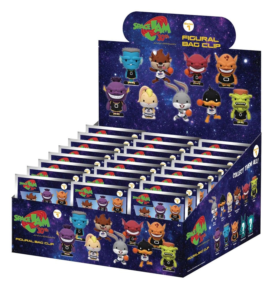 Space Jam 30th Anniversary 3D PVC-Taschenanhänger Serie 1 Blind Bag Display (24) Image 1