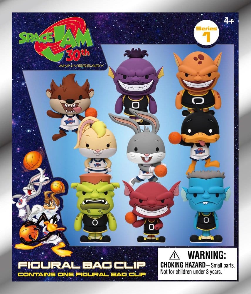 Space Jam 30th Anniversary 3D PVC-Taschenanhänger Serie 1 Blind Bag Display (24) Image 3