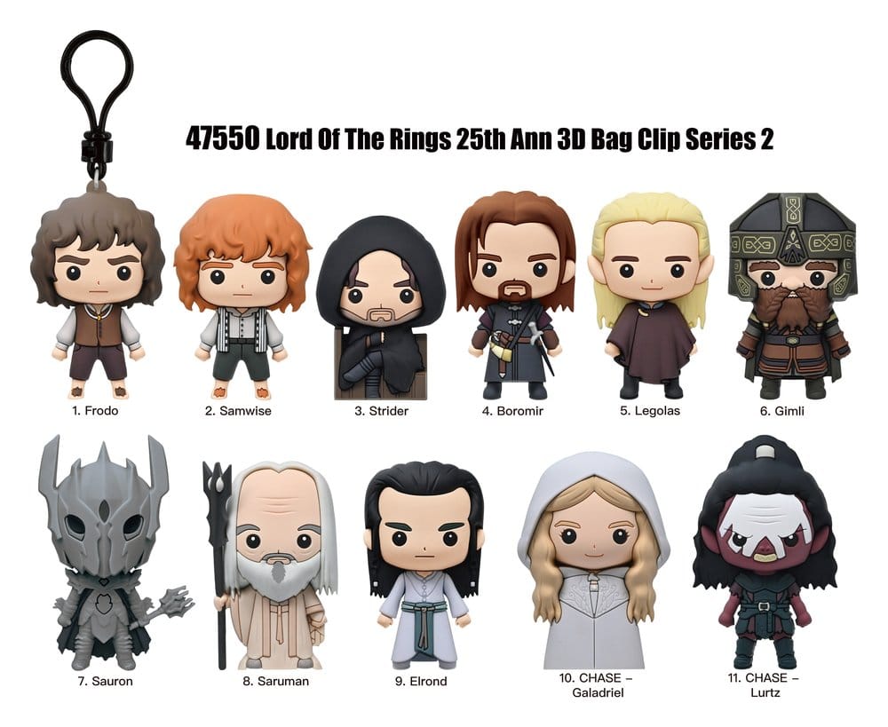 Der Herr der Ringe 3D PVC-Taschenanhänger Serie 2 Display (24) Image 2