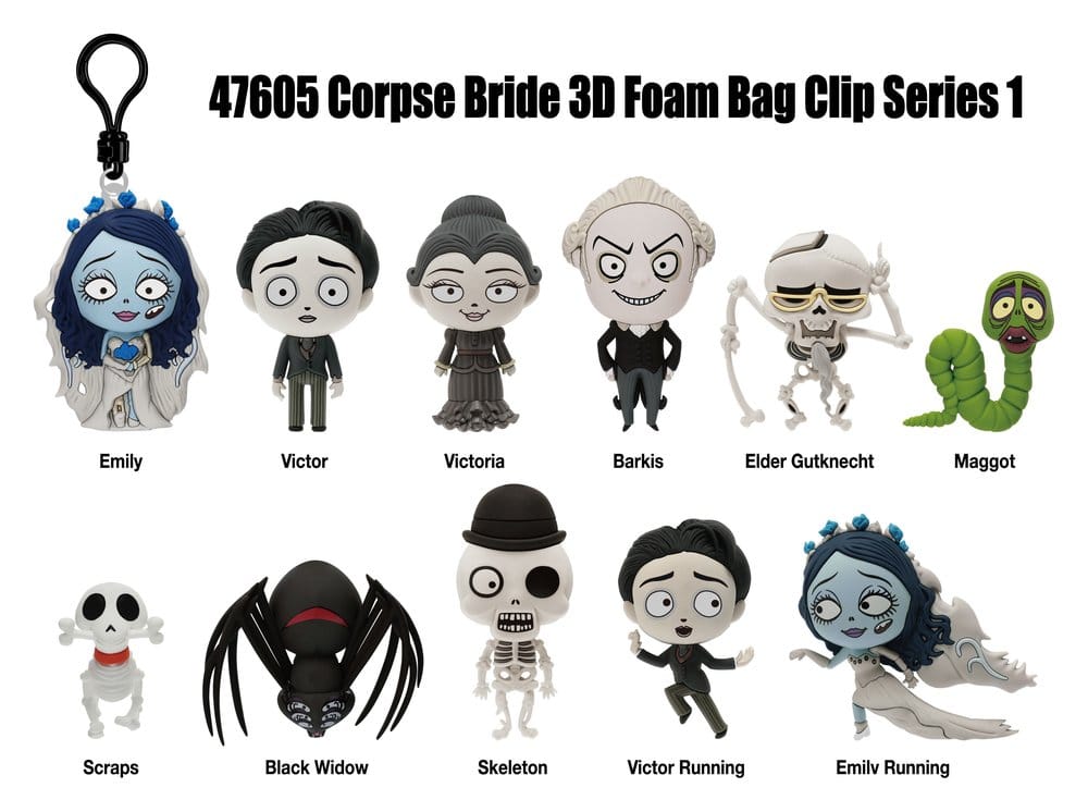 Corpse Bride – Hochzeit mit einer Leiche 3D PVC-Taschenanhänger Serie 1 Blind Bag Display (24) Image 1