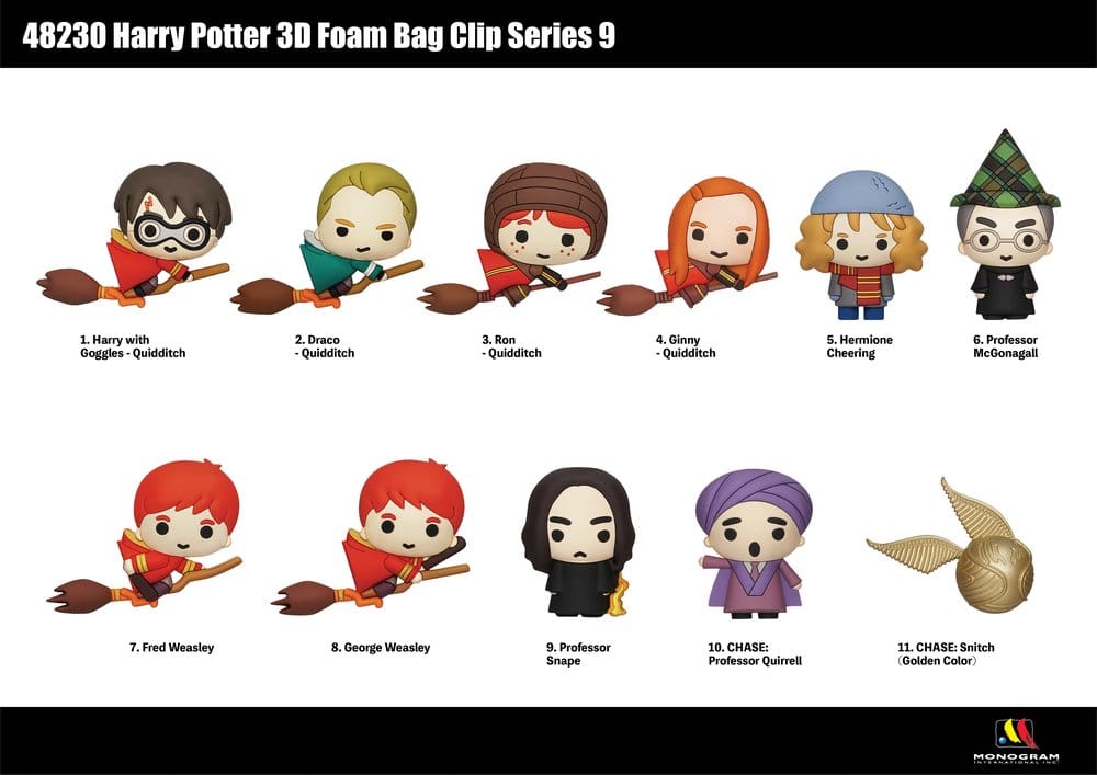 Harry Potter 3D PVC-Taschenanhänger Series 9 Display (24) Image 2