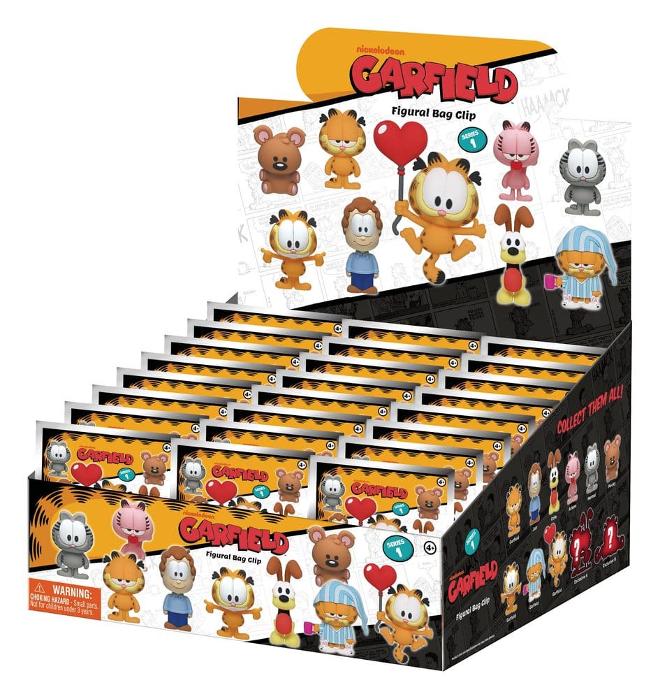 Garfield 3D PVC-Taschenanhänger Serie 1 Display (24) Image 1