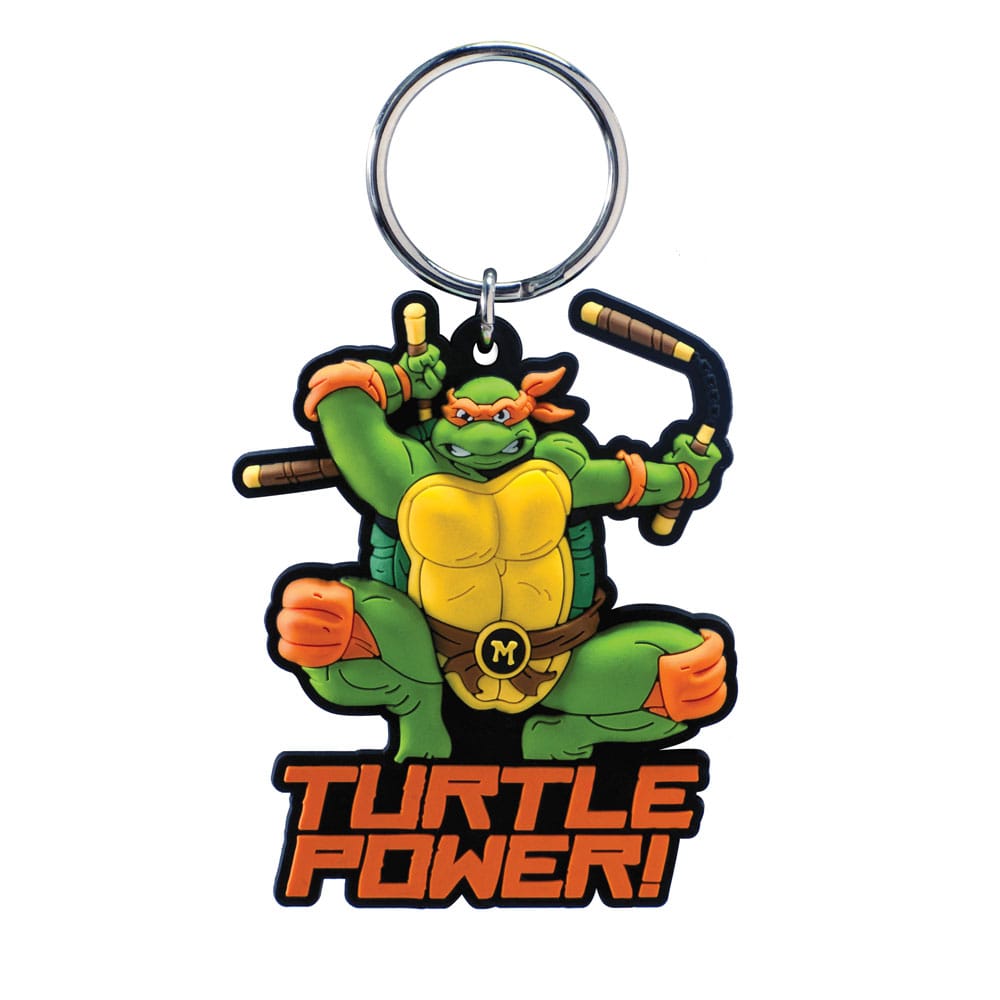 Teenage Mutant Ninja Turtles Soft Touch PVC Taschenanhänger Michelangelo Image
