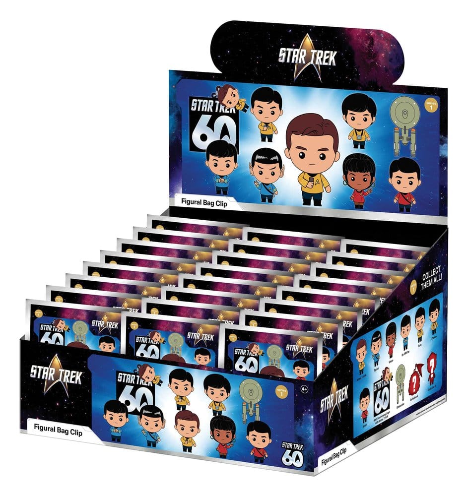 Star Trek 3D PVC-Taschenanhänger Serie 1 Display (24) Image 1