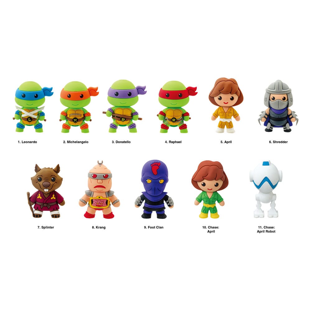 Teenage Mutant Ninja Turtles 3D PVC-Taschenanhänger Series 1 Display (24) Image 1
