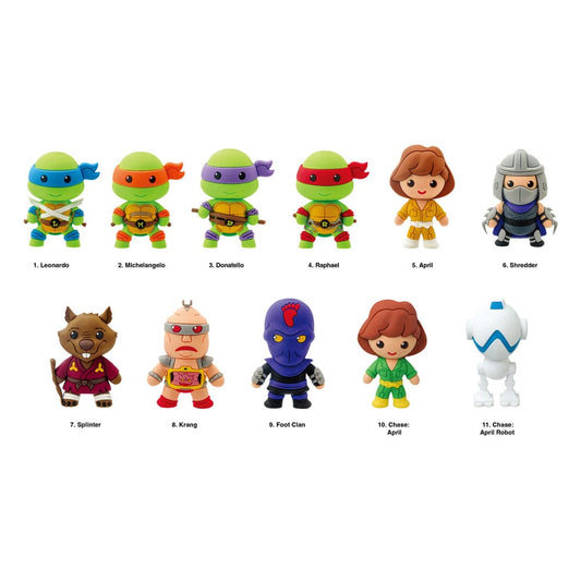 Teenage Mutant Ninja Turtles 3D PVC-Taschenanhänger Series 1 Display (24) Image 1