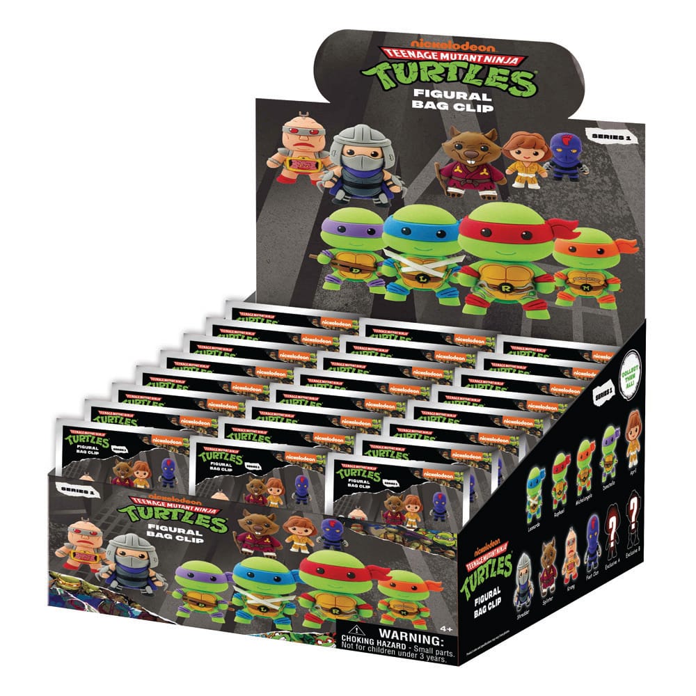 Teenage Mutant Ninja Turtles 3D PVC-Taschenanhänger Series 1 Display (24) Image 3