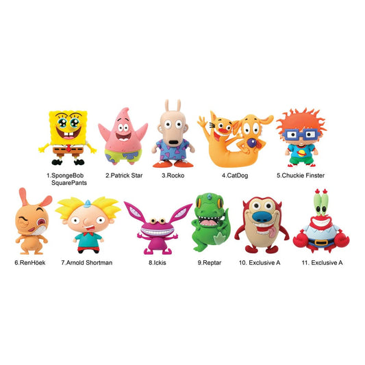 Nickelodeon Classics 3D PVC-Taschenanhänger Series 1 Display (24) Image